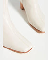 Huma Blanco Shoes Large | US 10 I IT 40 Bolena Cream Colored Leather Ankle Boot