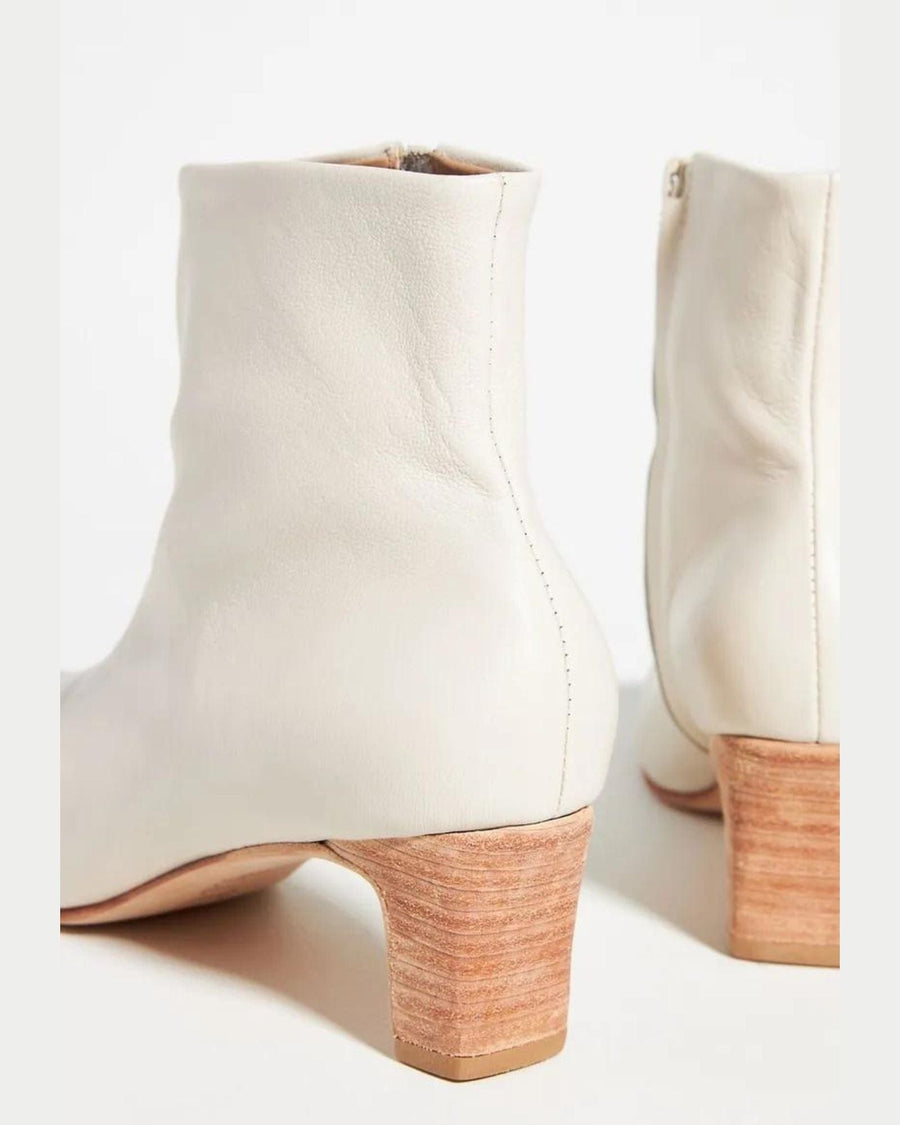 Huma Blanco Shoes Large | US 10 I IT 40 Bolena Cream Colored Leather Ankle Boot