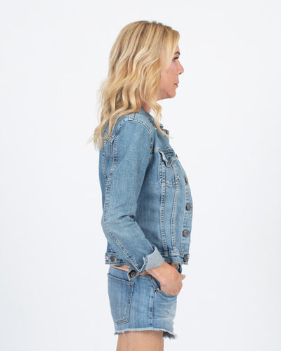 Hunter Clothing Small Cropped Denim Jacket