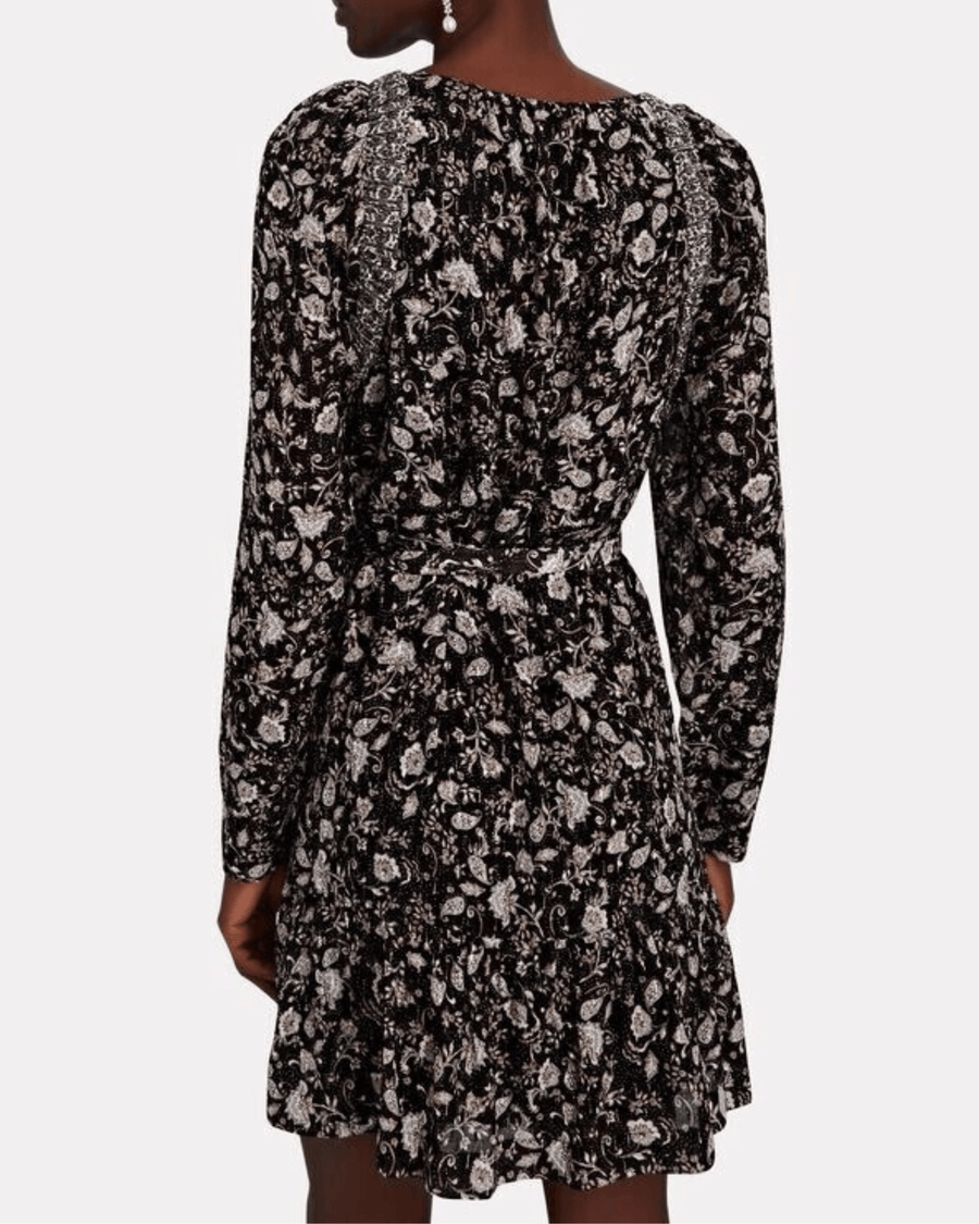 Intermix Clothing Small | US 2 Black Ariel Floral Mini Dress