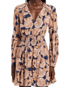 Intermix Clothing Small | US 2 Dorinda Paisley Smocked Waist Mini Dress