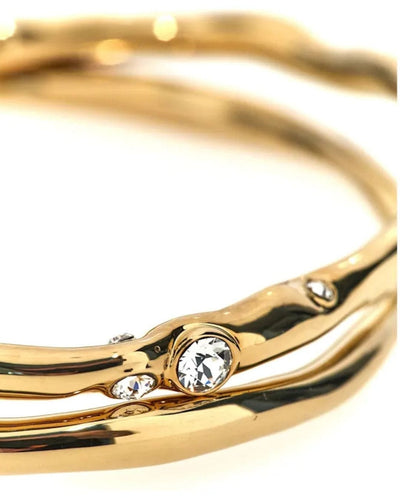 Ippolita Jewelry One Size IPPOLITA 18K Gold 2 Piece Bangle Set with Diamonds