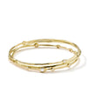 Ippolita Jewelry One Size IPPOLITA 18K Gold 2 Piece Bangle Set with Diamonds