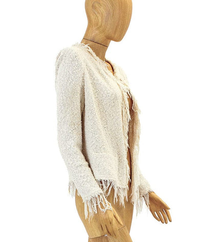 IRO Clothing Medium | US 8 I FR 40 Knitted Fringe Blazer