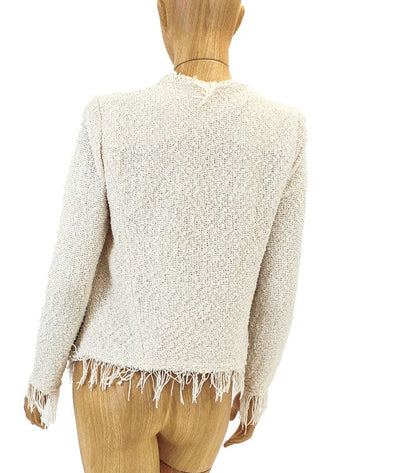 IRO Clothing Medium | US 8 I FR 40 Knitted Fringe Blazer