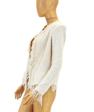 IRO Clothing Medium | US 8 I FR 40 Knitted Fringe Blazer