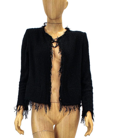 IRO Clothing Medium | US 8 I FR 40 Knitted Fringe Blazer