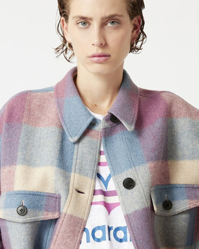 Isabel Marant Étoile Clothing Small Fontizi Checked Coat