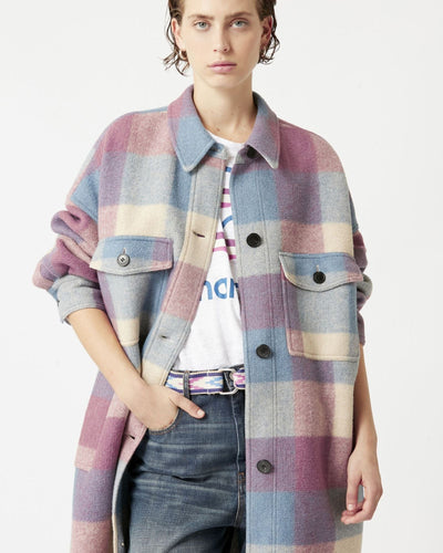 Isabel Marant Étoile Clothing Small Fontizi Checked Coat