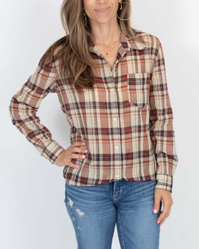 Isabel Marant Étoile Clothing Small | US 6 Plaid Cotton Linen Blend Shirt