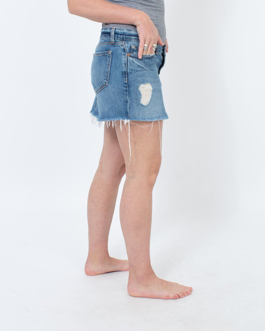 J Brand Clothing Small | US 27 Distressed Denim Skirt