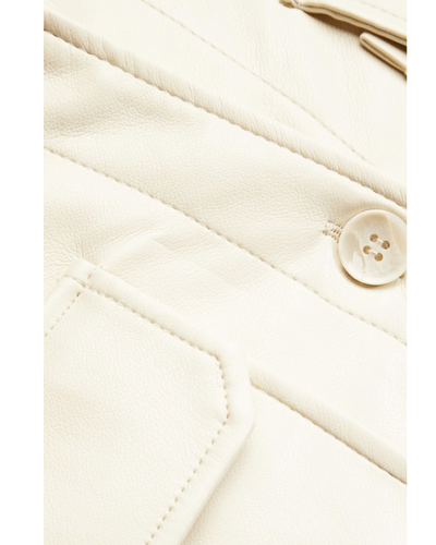 Jakke Clothing Medium | US 6 Sharon Faux fur-Trimmed Faux Leather Coat