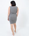James Perse Clothing Large Grey Ruched Dress