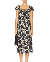 Jen's Pirate Booty Clothing Medium Castilla Midi Dress In Cameo Winter White