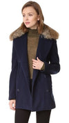 Jenni Kayne Clothing Small Fur Collar Coat