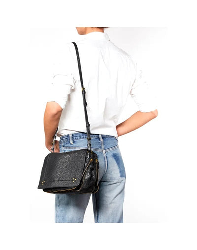 Jerome Dreyfuss Bags One Size Igor Black Lambskin Messenger Bag