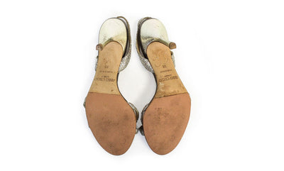 Jimmy Choo Shoes Medium | US 8 I IT 38 Glitter Sling Back Sandals