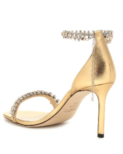 Jimmy Choo Shoes XS | 6 "Shiloh 85" Metallic Leather Heels