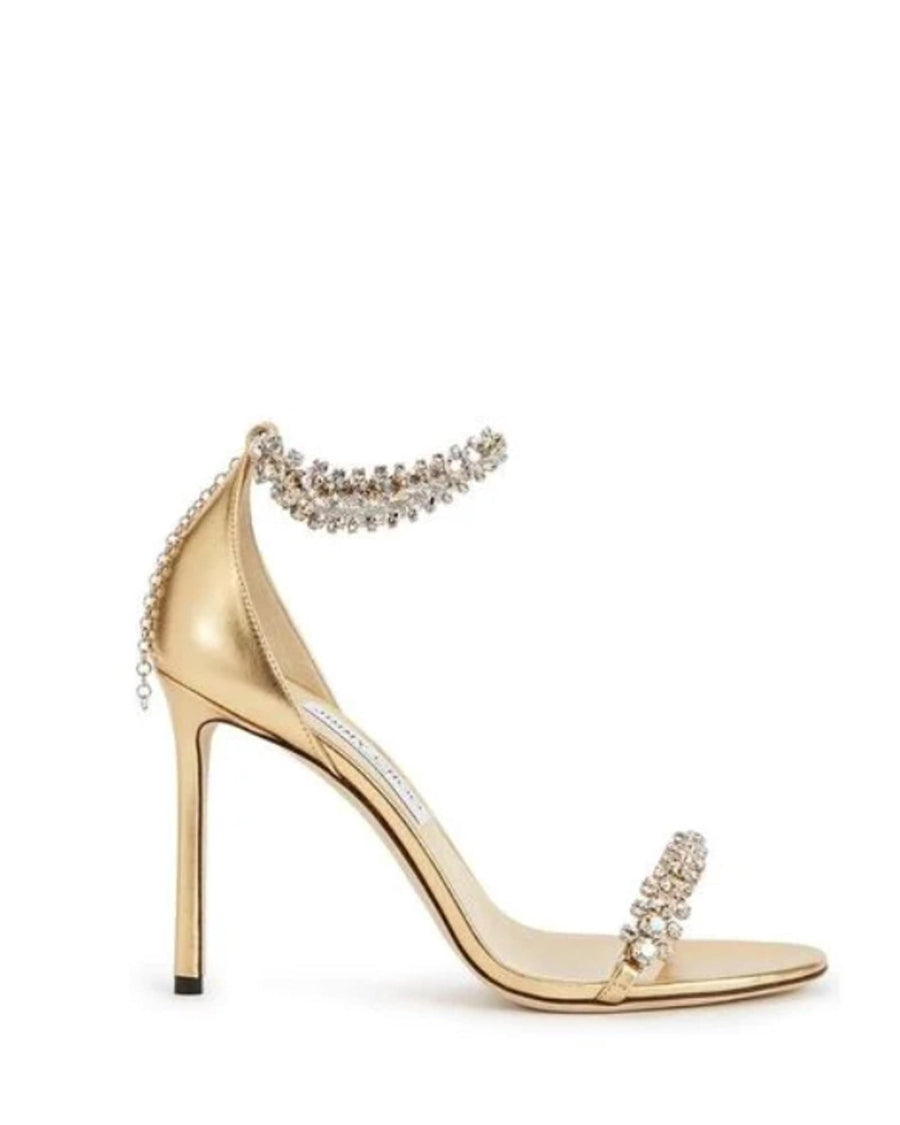 Jimmy Choo Shoes XS | 6 "Shiloh 85" Metallic Leather Heels