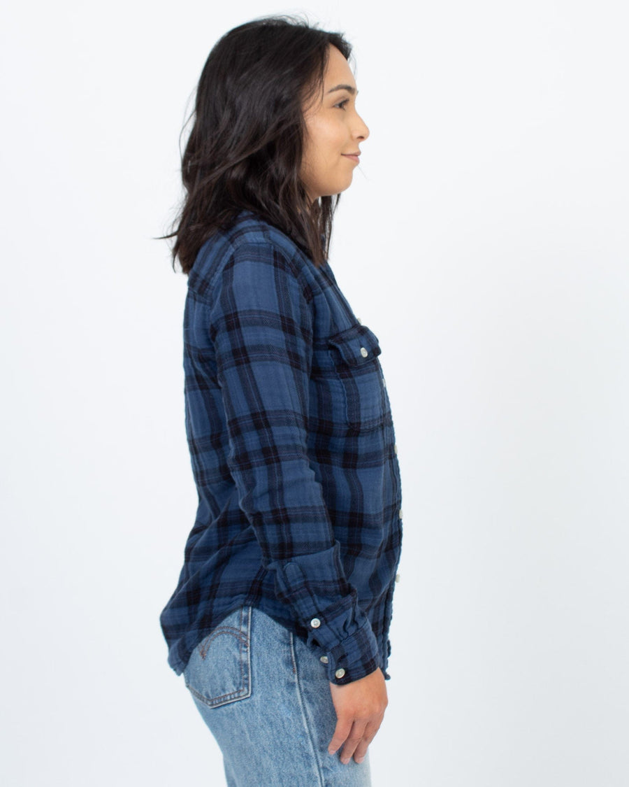 Joe's Jeans Clothing XS Flannel Button Down