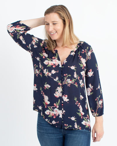 Joie Clothing Large Floral Button Down Blouse