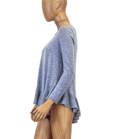 Joie Clothing XS Crew Neck Asymmetric Hem Sweater