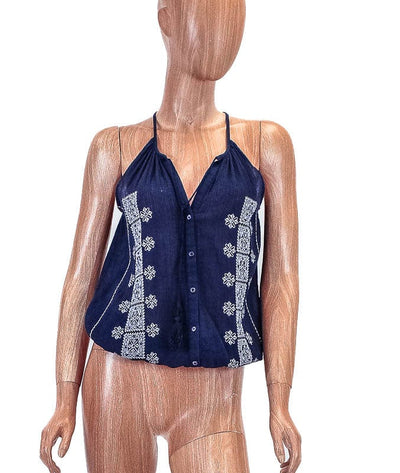 Joie Clothing XS Embroidered Sleeveless Peasant Top