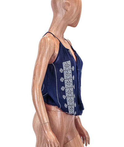 Joie Clothing XS Embroidered Sleeveless Peasant Top