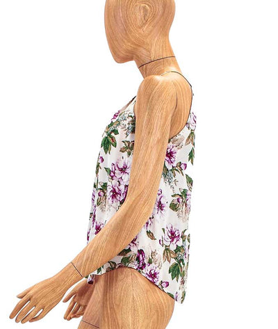 Joie Clothing XS Floral Crew Neck Silk Tank