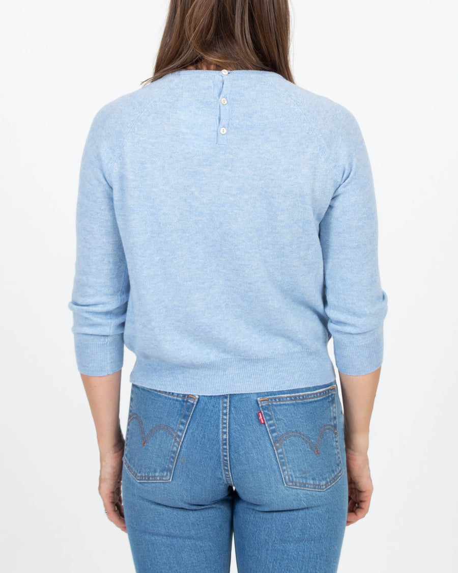 Jumper 1234 Clothing Small Light Blue Cashmere Sweater