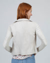 June Clothing XS Knit Leather Jacket