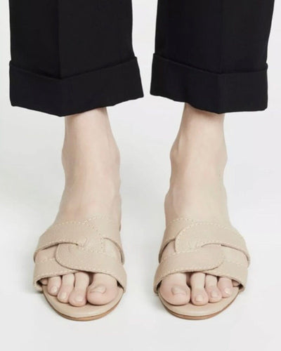 KAANAS Shoes Large | US 10 "Santorini Infinity" Leather Sandal