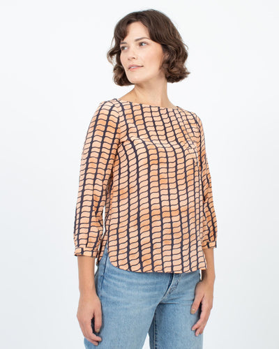 Kelly Wearstler Clothing XS | US 0 Abstract Silk Blouse
