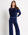 Kondi Clothing XS The Saba Raglan Top In Velour