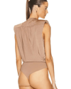 L'Agence Clothing Medium Akari Bodysuit In Beige