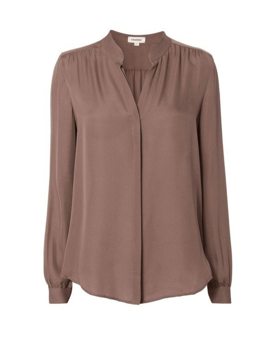 L'Agence Clothing Medium Bianca Silk Blouse