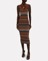 L'Agence Clothing Small Sandi Striped Knit Tank Dress