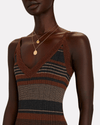 L'Agence Clothing Small Sandi Striped Knit Tank Dress