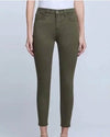 L'Agence Clothing XS | US 25 "Margot Skinny Coated Jeans" in Chestnut