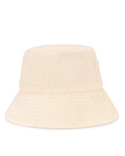 Lack of Color Accessories Small "Wave" Bucket Hat in "Beige Terry"