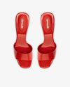 Larroude Shoes Small | 7.5 Greta Mule in Scarlet Patent Leather