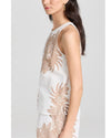 Las Surenas Clothing Medium Las Surenas Greek White Tiger Top
