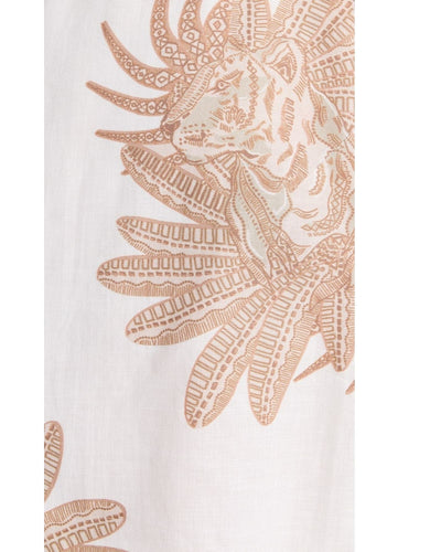 Las Surenas Clothing Medium Las Surenas Greek White Tiger Top