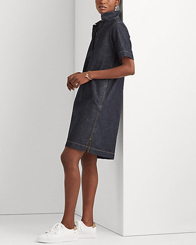 Lauren Ralph Lauren Clothing Small Denim Shift Dress