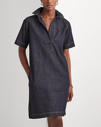 Lauren Ralph Lauren Clothing Small Denim Shift Dress