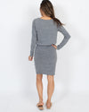 LEITH Clothing Small Grey Ruched Dress