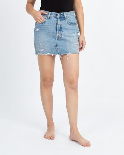 Levi Strauss Clothing Medium | US 27 Distressed Denim Mini Skirt