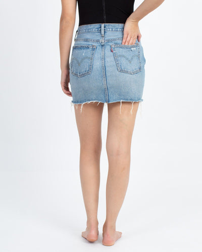 Levi Strauss Clothing Medium | US 27 Distressed Denim Mini Skirt