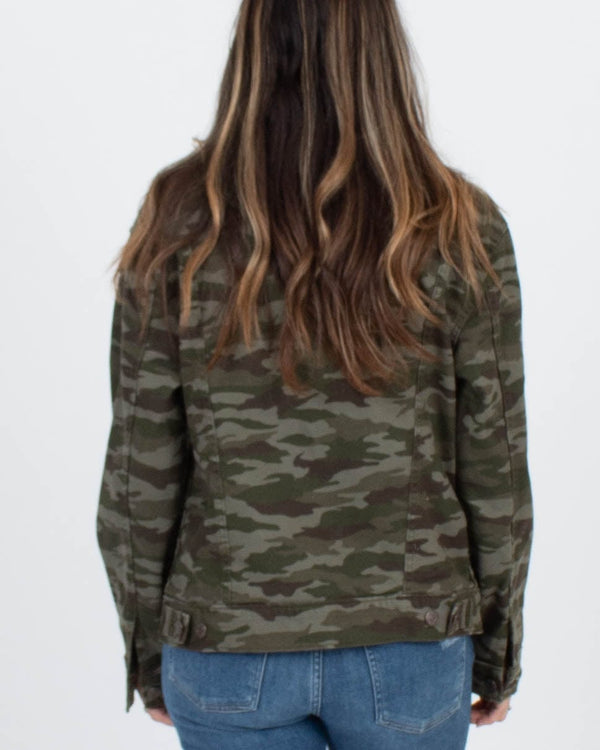 ExBoyfriend Camo Trucker Jacket The Revury