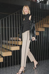 LNA Clothing Medium Kip Houndstooth Striped Track Pant